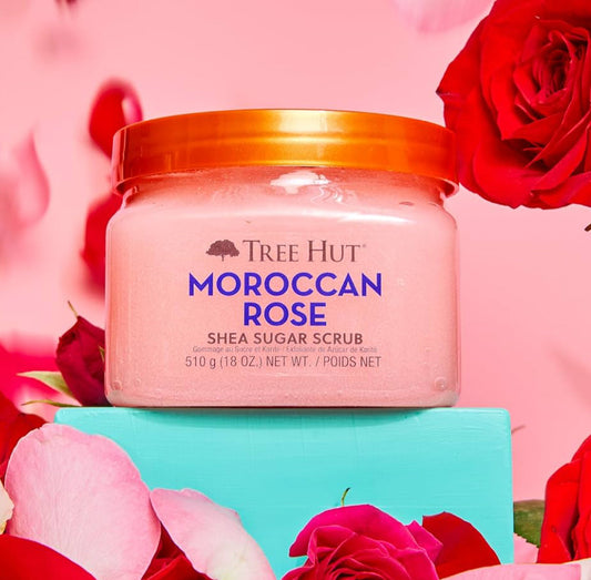 Tree Hut Moroccan Rose, Argan Oil & Shea Butter Sugar Body Scrub