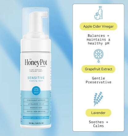 The Honey Pot Sensitive Skin Foaming Feminine Vulva Wash