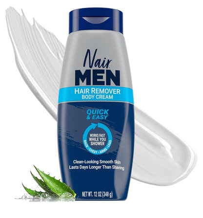 Nair Men Depilatory Hair Removal Body Cream for Coarse Hair
