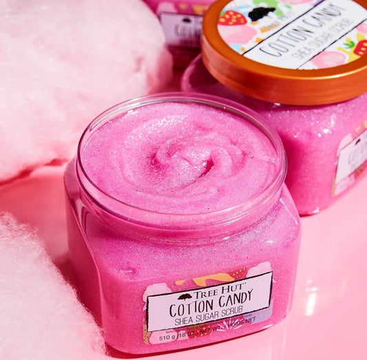 Tree Hut Cotton Candy, Strawberry & Spun Sugar Shea Body Scrub