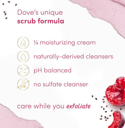 Dove Crushed Cherry & Chia Milk Revitalizing Body Scrub