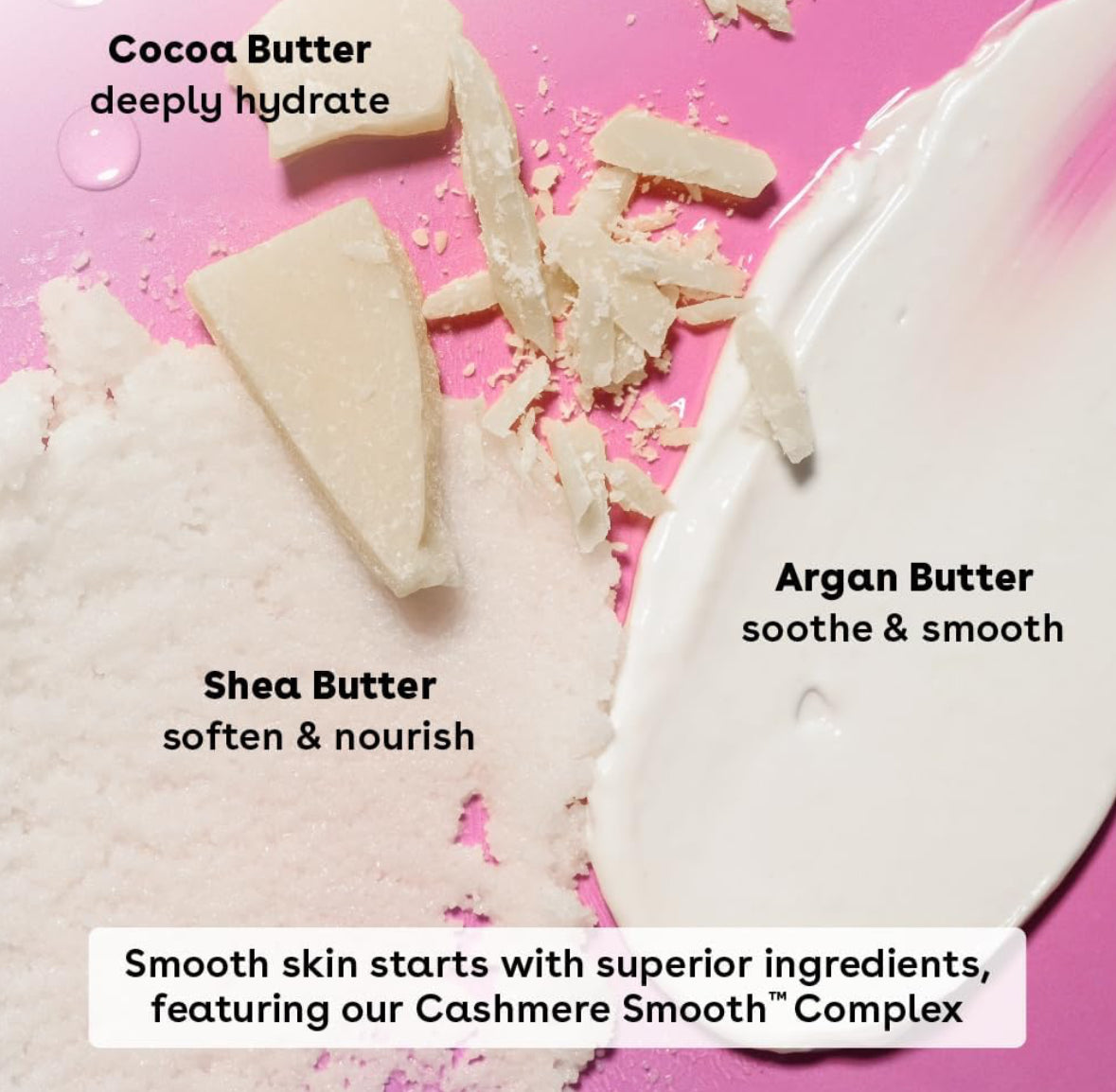 EOS Pink Champagne Shea, Cocoa & Argan Shave Oil