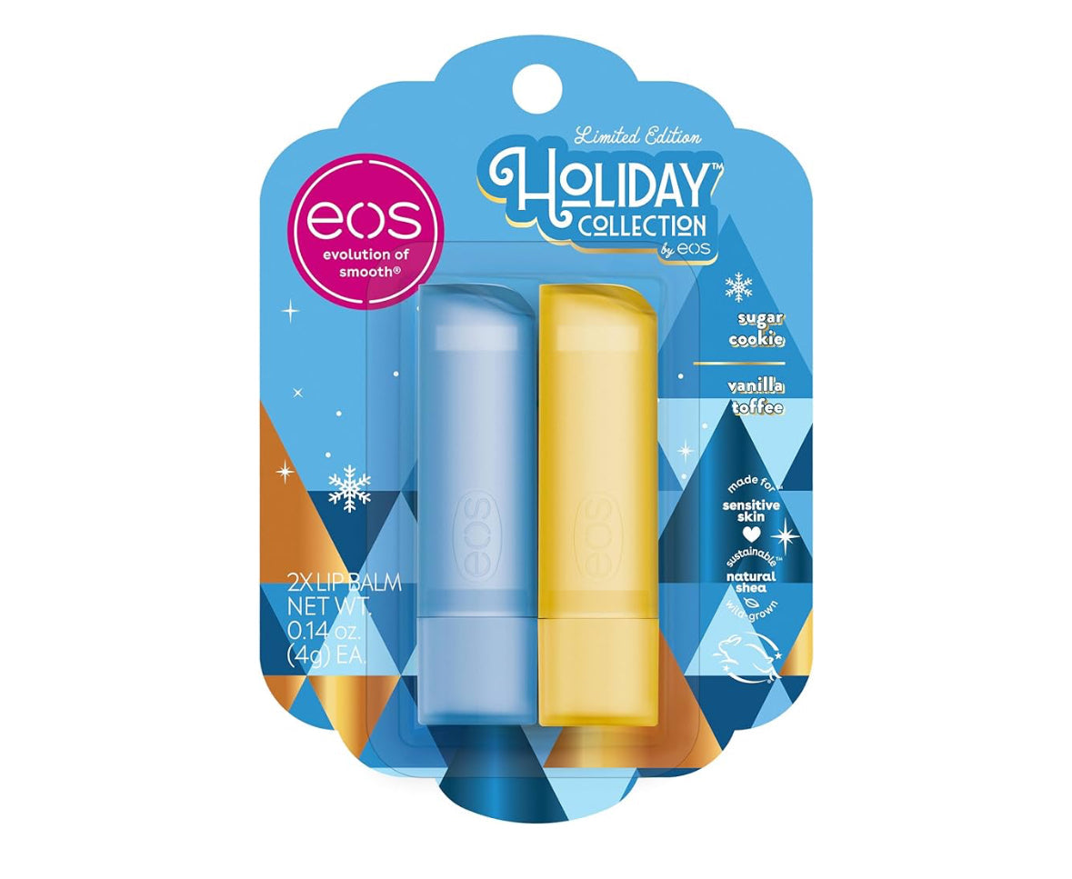 EOS Holiday Sugar Cookie & Vanilla Toffee Shea Lip Balm Gift Set