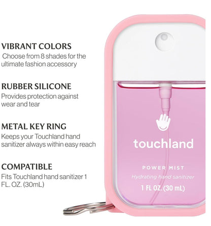 Touchland Hand Mist Case – Stylish Keyring Pouch (1oz Compatible)
