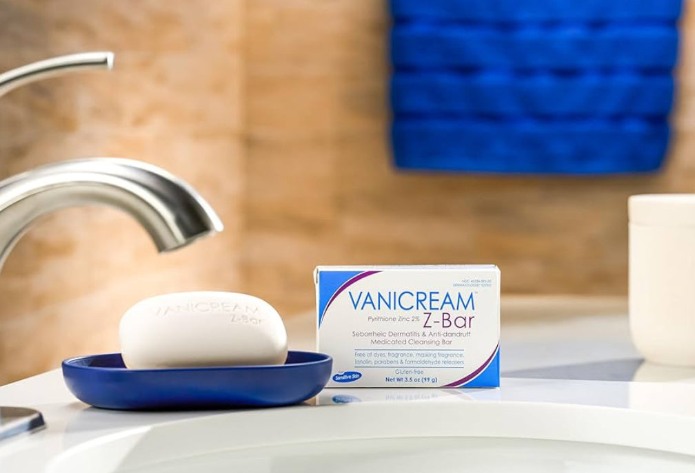 Vanicream Z-Bar 2% Pyrithione Zinc Anti-Dandruff Medicated Soap