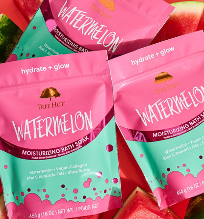 Tree Hut Watermelon Vegan Collagen Moisturizing Bath Soak