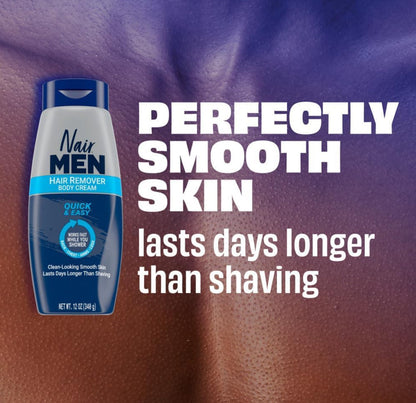 Nair Men Depilatory Hair Removal Body Cream for Coarse Hair