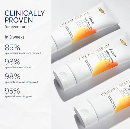 Dove Niacinamide Even Tone Body Cream Serum with Vitamin C, Pro-Retinol & Shea Butter