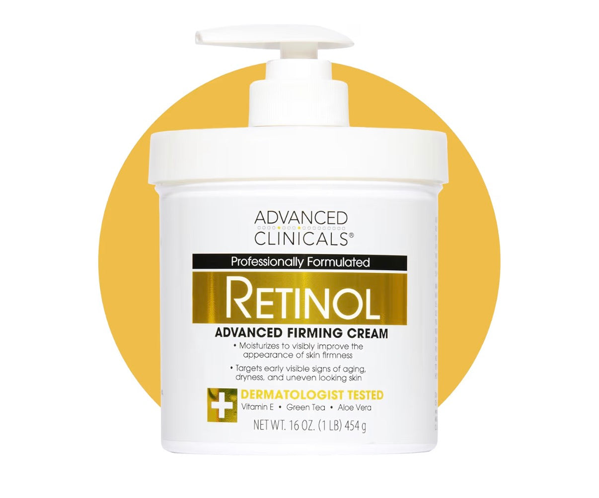 Advanced Clinicals Retinol Firming Body Lotion & Face Moisturizer