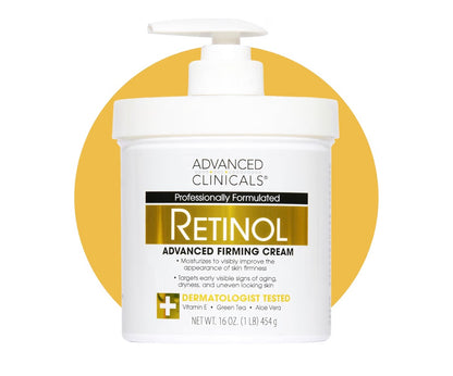 Advanced Clinicals Retinol Firming Body Lotion & Face Moisturizer