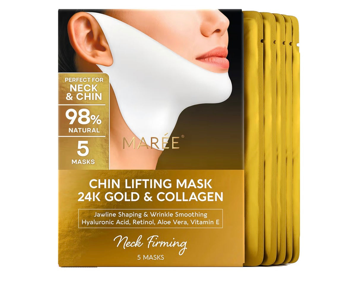 MAREE 24K Gold V-Line Jawline Lifting Mask