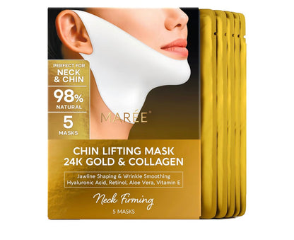 MAREE 24K Gold V-Line Jawline Lifting Mask