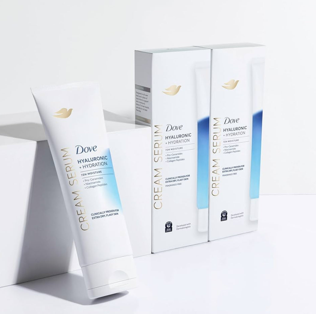 Dove Hyaluronic Hydration Body Cream Serum with Pro-Ceramides & Collagen Peptides