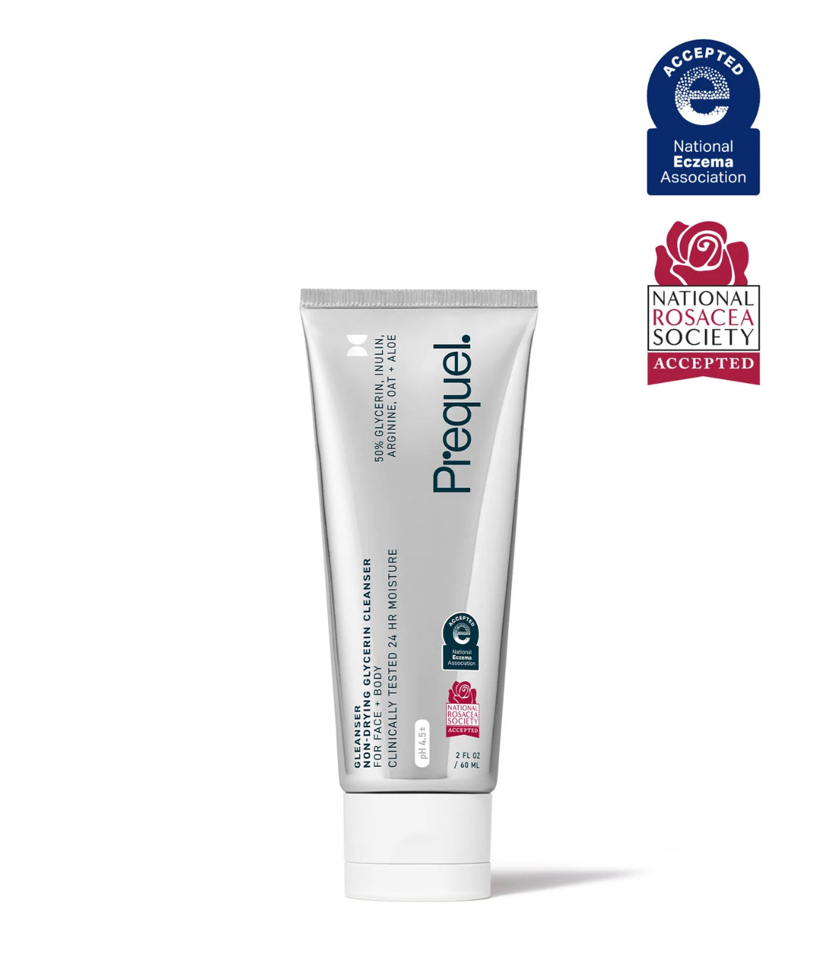 Prequel Travel Gleanser 50% Glycerin Non-Stripping Face & Body Cleanser