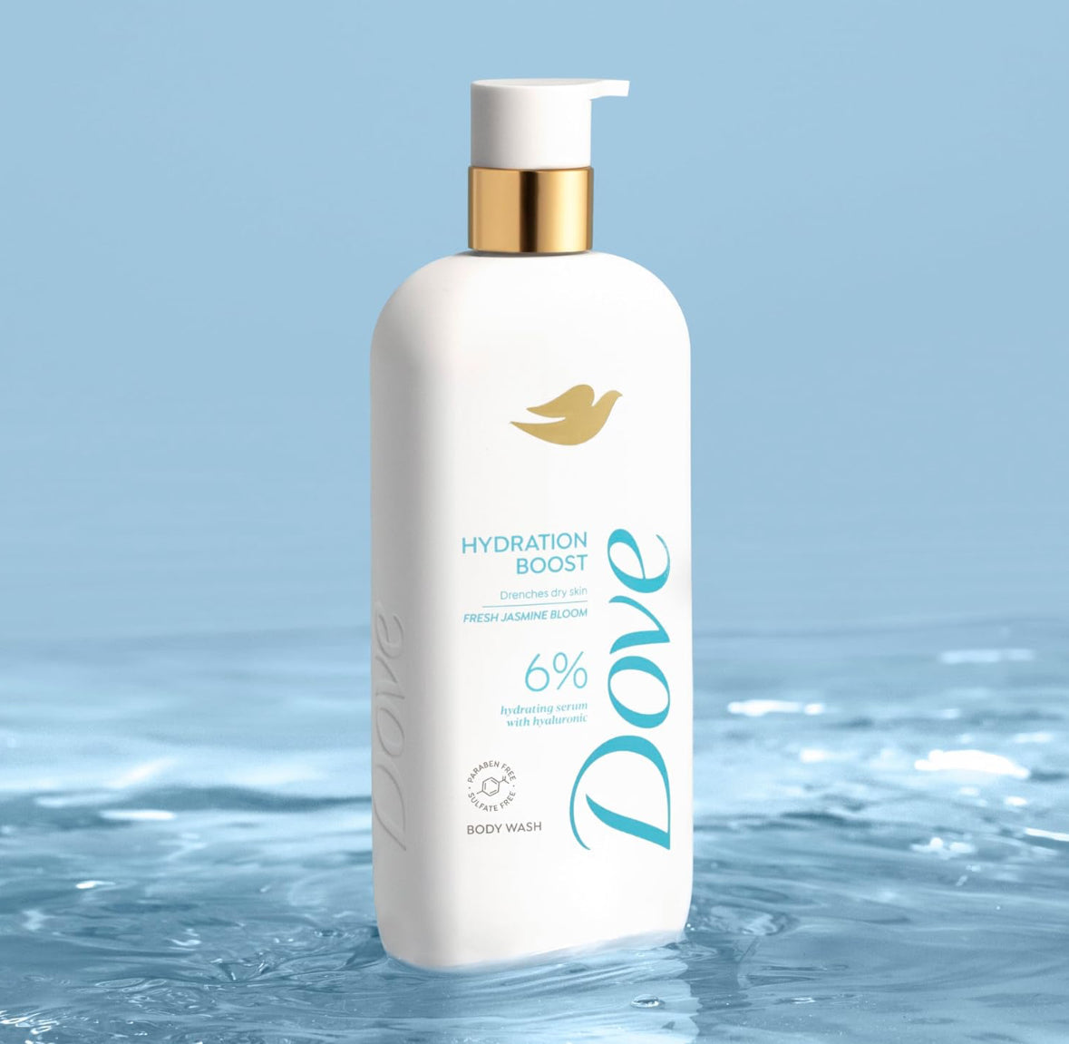 Dove Hydration Boost 6% Hyaluronic Serum Body Wash