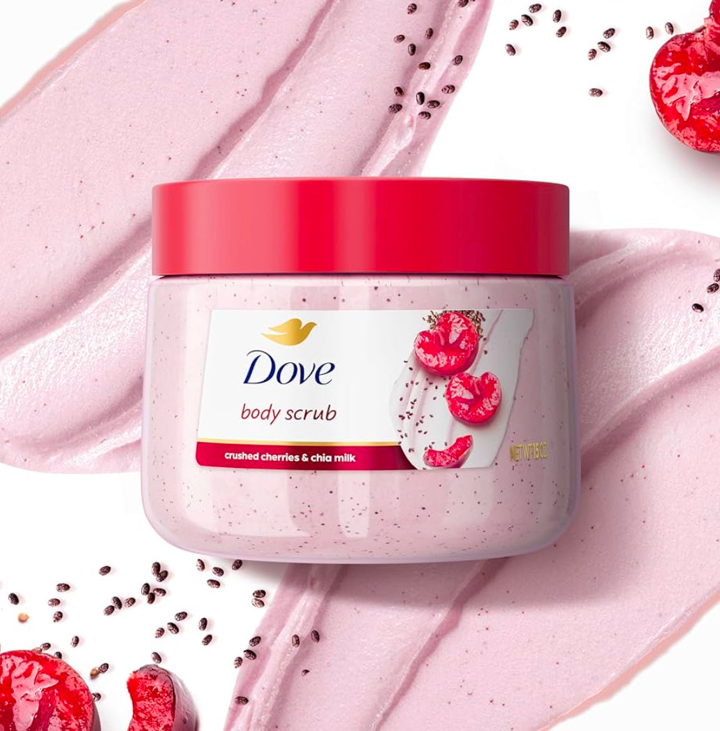 Dove Crushed Cherry & Chia Milk Revitalizing Body Scrub
