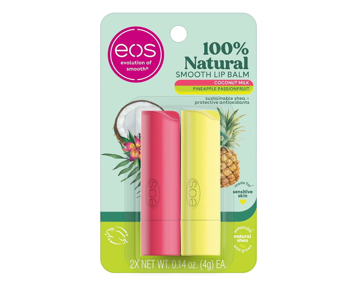 EOS Coconut Milk & Pineapple Passionfruit Shea Lip Balm Duo