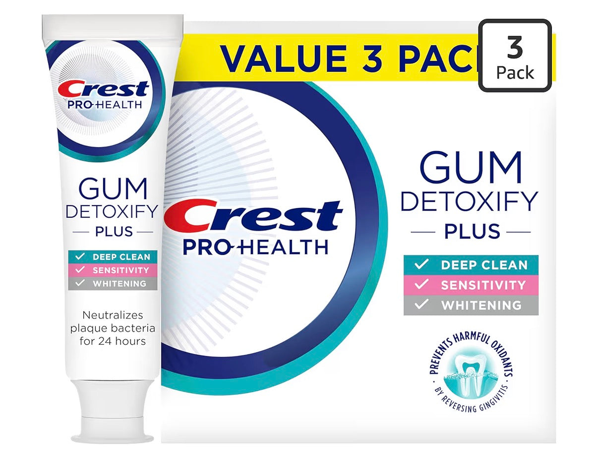 Crest Pro-Health Gum Detoxify Plus Stannous Fluoride Toothpaste – 3 Pack