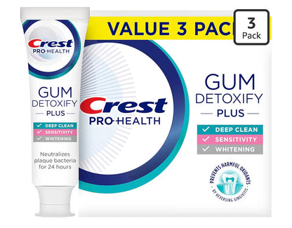 Crest Pro-Health Gum Detoxify Plus Stannous Fluoride Toothpaste – 3 Pack