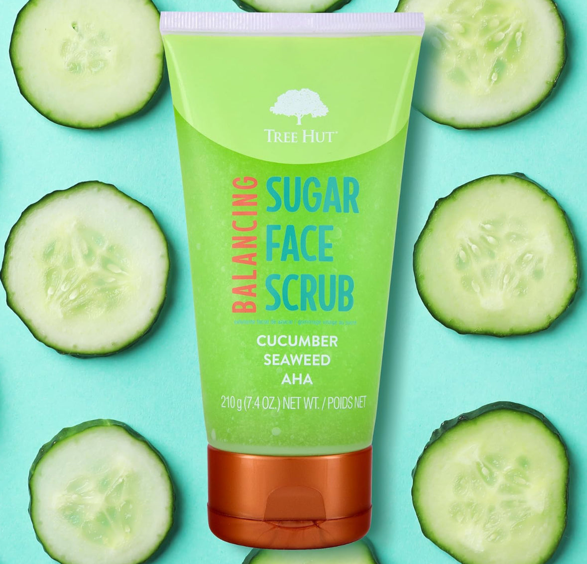 Tree Hut Cucumber, Seaweed & AHA Balancing Face Scrub