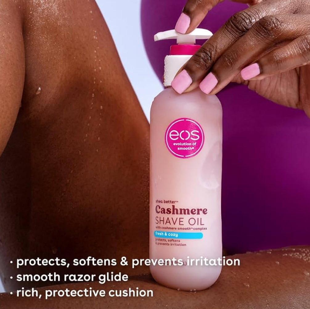 EOS Fresh & Cozy Shea, Cocoa & Argan Shave Oil