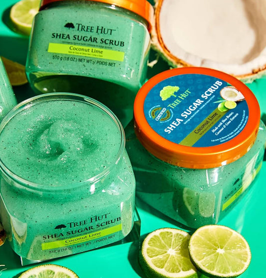 Tree Hut Coconut & Lime Shea Butter Exfoliating Sugar Body Scrub