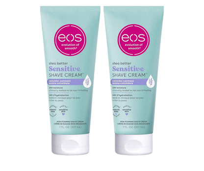 EOS Shea Better Fragrance-Free Sensitive Women's Shave Cream – 2 Pack