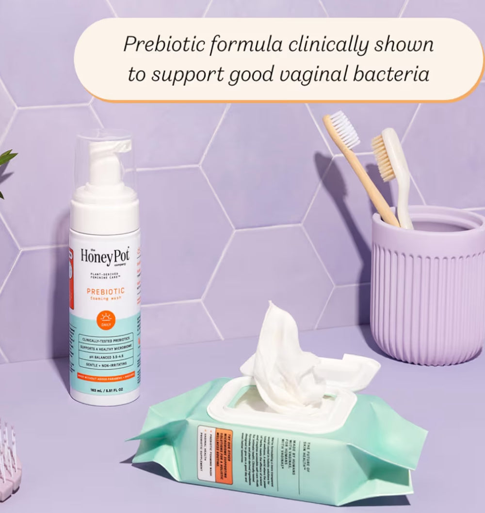 The Honey Pot Prebiotic Foaming Vulva Feminine Wash