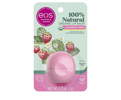 EOS Strawberry Sorbet Natural & Organic Shea Lip Balm Sphere