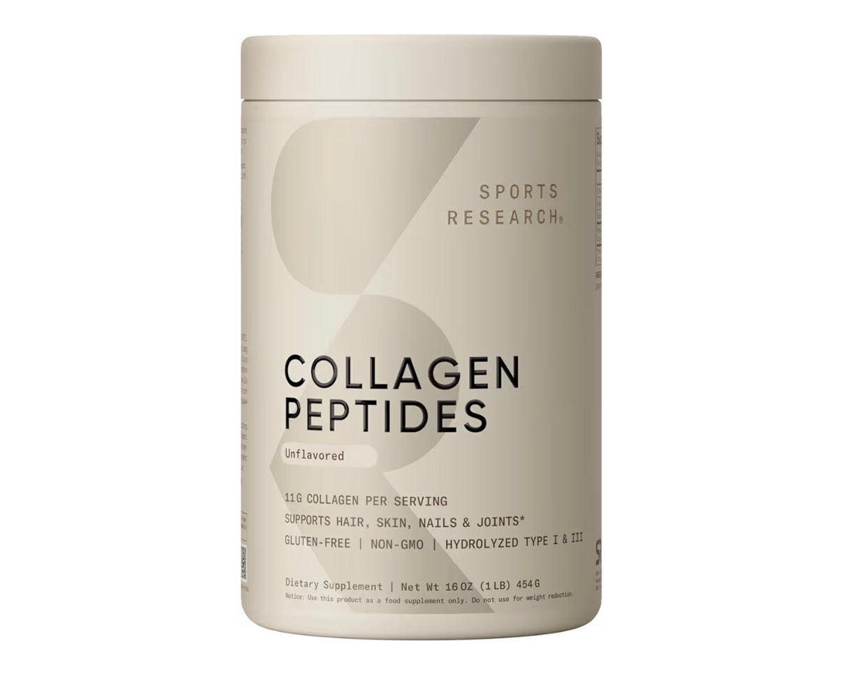 Sports Research Hydrolyzed Type 1 & 3 Collagen Peptides Powder (Unflavored)