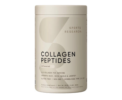 Sports Research Hydrolyzed Type 1 & 3 Collagen Peptides Powder (Unflavored)