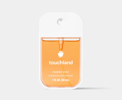 Touchland Velvet Peach Power Mist with Aloe, Cherry Blossom & Amber Hand Sanitiser