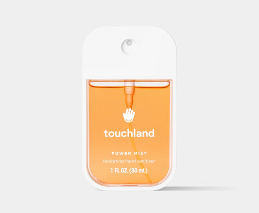 Touchland Velvet Peach Power Mist with Aloe, Cherry Blossom & Amber Hand Sanitiser