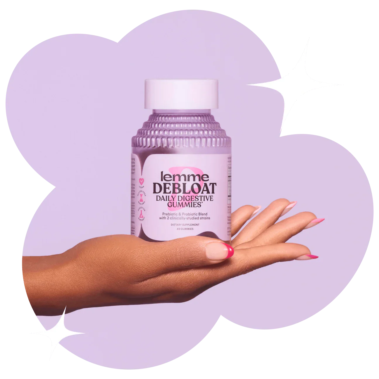 Lemme Debloat Probiotic & Prebiotic Digestive Gummies