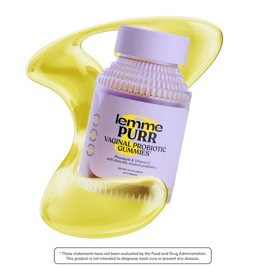 Lemme Purr Vaginal Probiotic Gummies for Women – Pineapple & Vitamin C