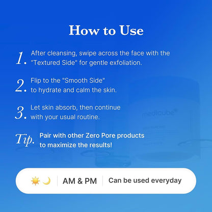 Medicube Zero Pore Pad 2.0 with BHA, AHA & Lavender Toner Pads