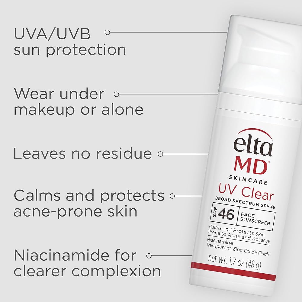 EltaMD UV Clear Mineral Zinc Oxide & Niacinamide SPF 46 Face Sunscreen
