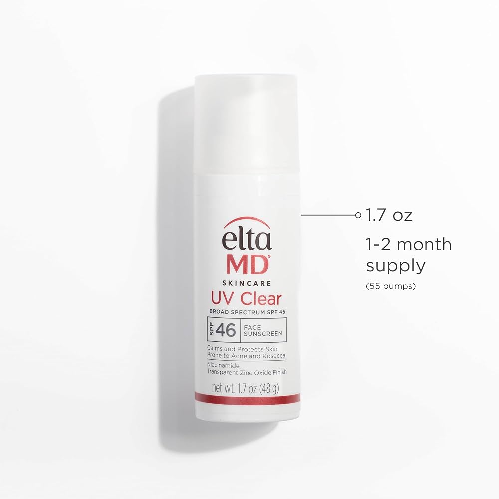 EltaMD UV Clear Mineral Zinc Oxide & Niacinamide SPF 46 Face Sunscreen