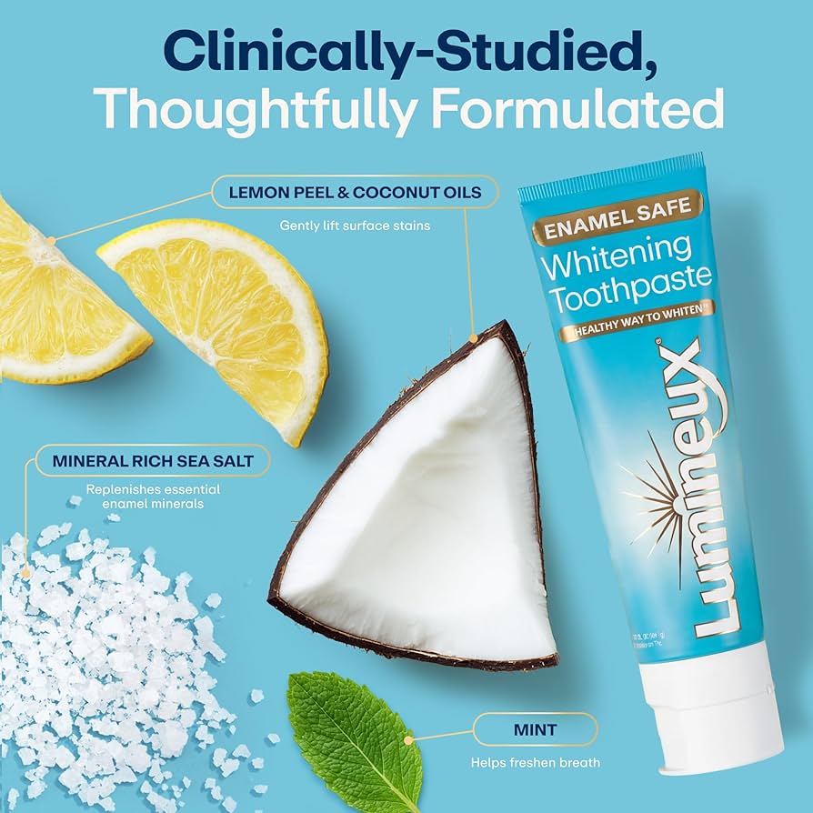 Lumineux Peroxide-Free Enamel-Safe Whitening Toothpaste – 2 Pack