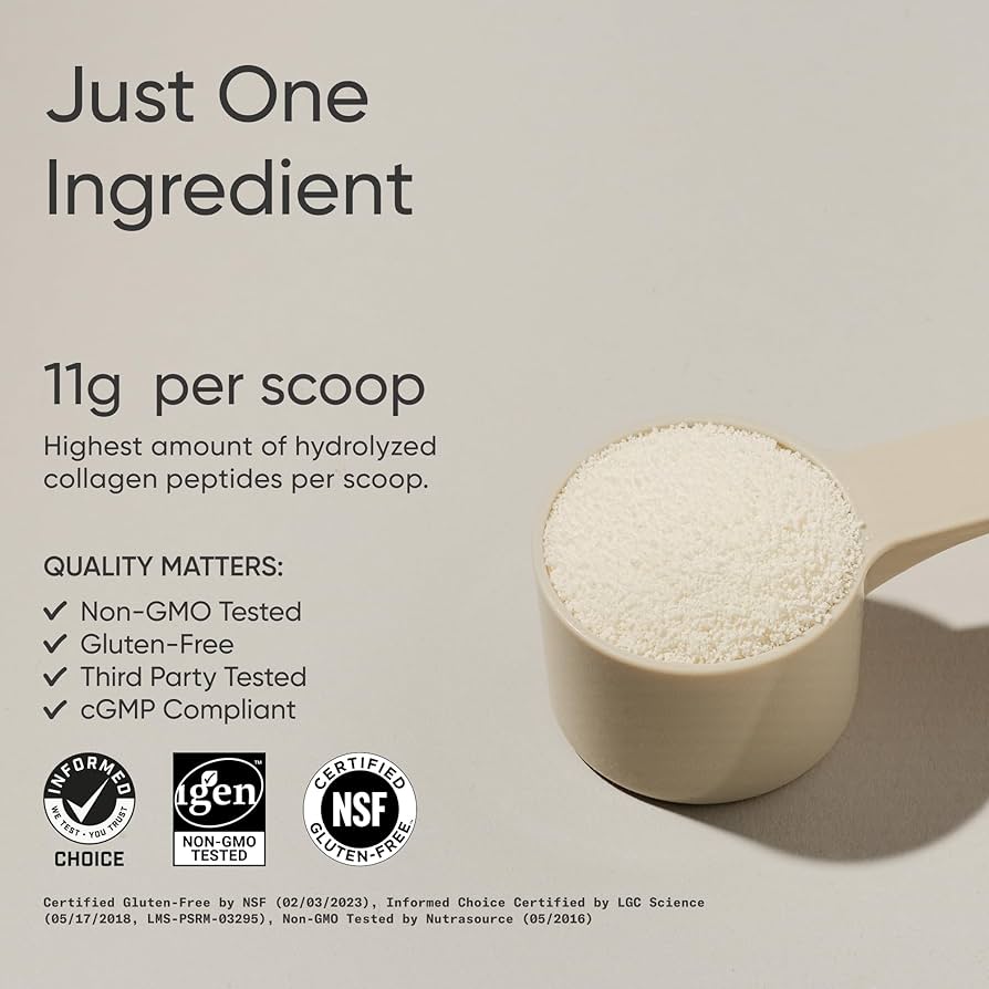 Sports Research Hydrolyzed Type 1 & 3 Collagen Peptides Powder (Unflavored)