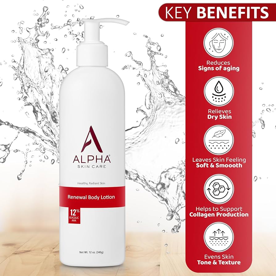 Alpha Skin Care 12% Glycolic AHA Revitalizing Anti-Aging Body Lotion