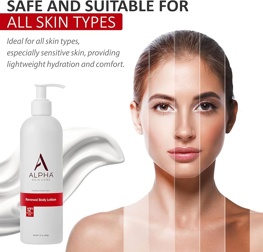 Alpha Skin Care 12% Glycolic AHA Revitalizing Anti-Aging Body Lotion