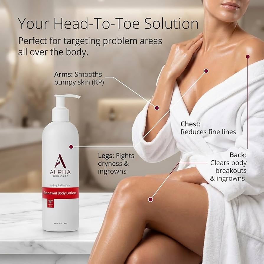 Alpha Skin Care 12% Glycolic AHA Revitalizing Anti-Aging Body Lotion