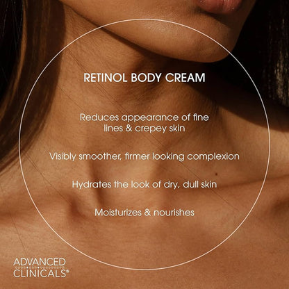 Advanced Clinicals Retinol Firming Body Lotion & Face Moisturizer
