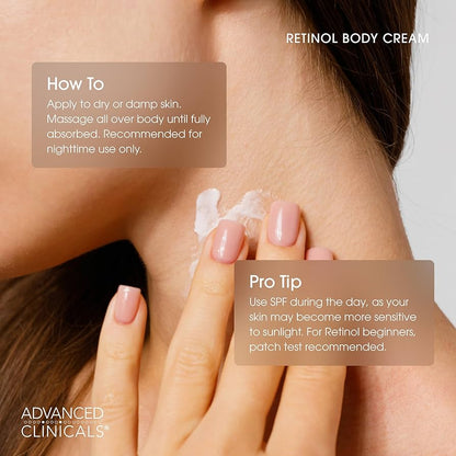 Advanced Clinicals Retinol Firming Body Lotion & Face Moisturizer