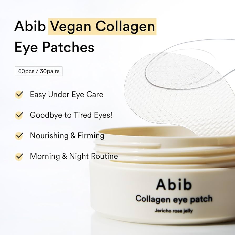 Abib Jericho Rose Collagen & Peptide Eye Patches for Wrinkles & Fine Lines