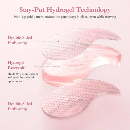 GrlGrl PDRN Retinal & Peptide Under Eye Patches for Puffy Eyes & Dark Circles