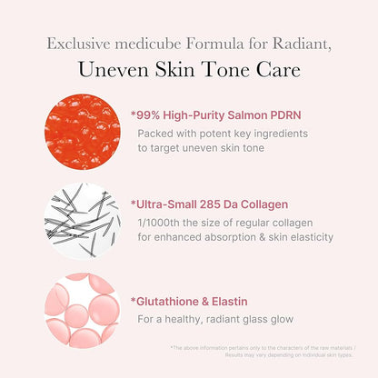 Medicube Salmon DNA PDRN 99% Purity Pink One Day Ampoule Serum
