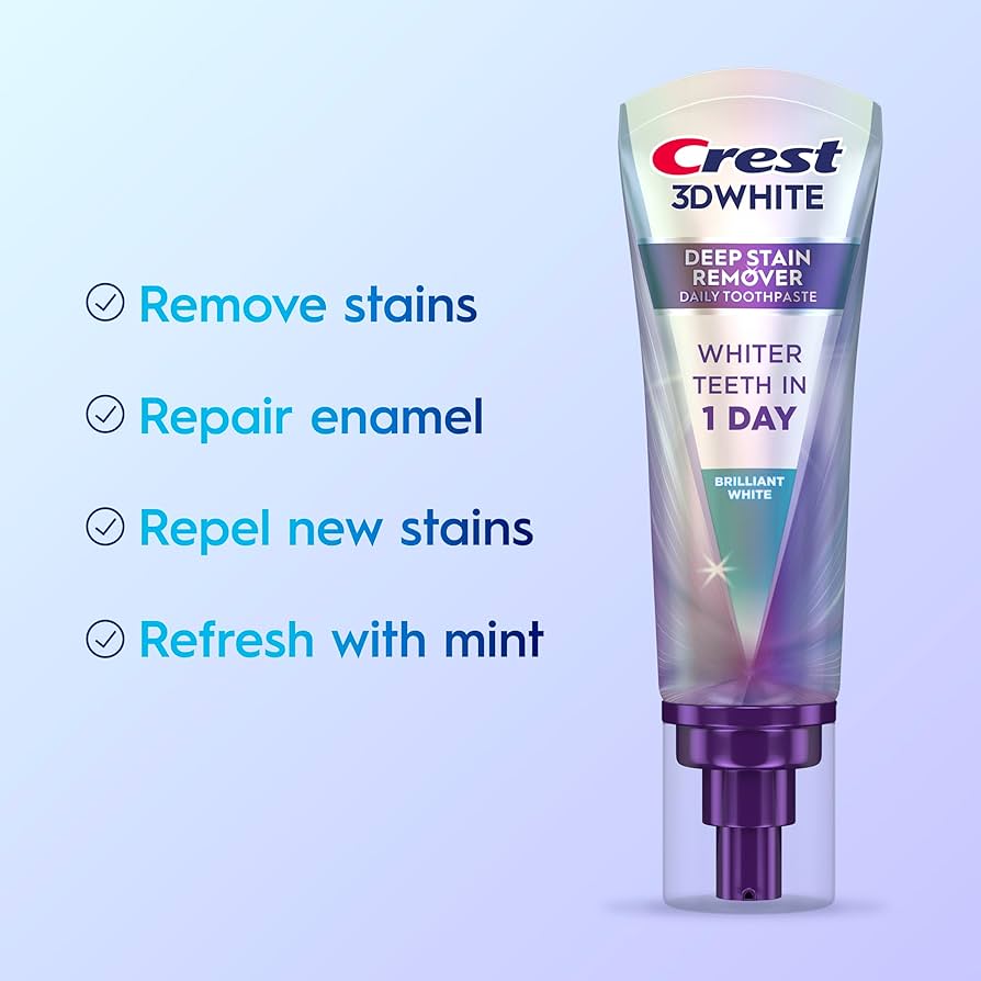 Crest 3DWhite Brilliance Deep Stain Remover Toothpaste – 2 Pack