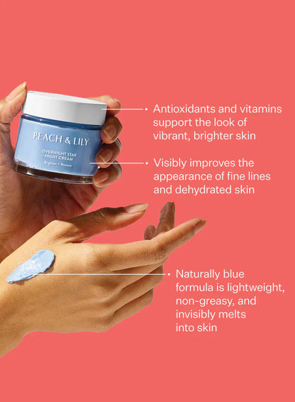 Peach & Lily Overnight Star Acai, Ginseng & Peptide Night Cream